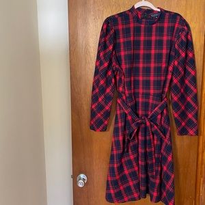 Red flannel dress 16